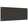 Crédence de cuisine 2 pcs Gris foncé 100 x 40 cm verre trempé 544942544942