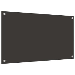 Crédence de cuisine 2 pcs Gris foncé 90 x 50 cm verre trempé 544944544944