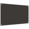 Crédence de cuisine 2 pcs Gris foncé 100 x 60 cm verre trempé 544945544945