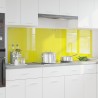 Crédence de cuisine 2 pcs Jaune 90 x 60 cm verre trempé 544946544946