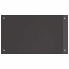Crédence de cuisine 2 pcs Gris foncé 70 x 40 cm verre trempé 544947544947
