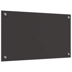 Crédence de cuisine 2 pcs Gris foncé 70 x 40 cm verre trempé 544947544947