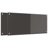 Crédence de cuisine 2 pcs Gris foncé 90 x 40 cm verre trempé 544949544949