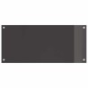 Crédence de cuisine 2 pcs Gris foncé 90 x 40 cm verre trempé 544949544949