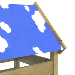 Tour de jeu Marron 85 x 52,5 x 239 cm Bois solide imprégné 544963544963