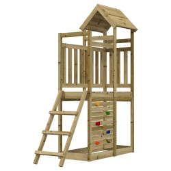 Tour de jeu Marron 110,5 x 52,5 x 214 cm Bois solide imprégné 544966544966