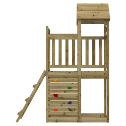 Tour de jeu Marron 110,5 x 52,5 x 214 cm Bois solide imprégné 544966544966