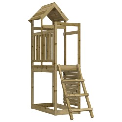 Tour de jeu Marron 110,5 x 52,5 x 214 cm Bois solide imprégné 544966544966
