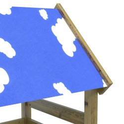 Tour de jeu Marron 110,5 x 52,5 x 215cm Bois solide imprégné 544971544971