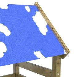 Tour de jeu Marron 52,5 x 110,5 x 215 cm Bois solide imprégné 544972544972