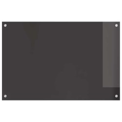 Crédence de cuisine 2 pcs Gris foncé 90 x 60 cm verre trempé 544982544982