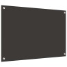 Crédence de cuisine 2 pcs Gris foncé 90 x 60 cm verre trempé 544982544982