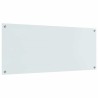 Crédence de cuisine 2 pcs Blanc 120 x 50 cm verre trempé 544984544984