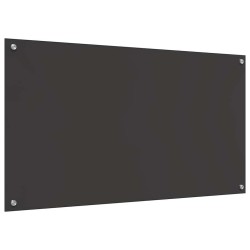 Crédence de cuisine 2 pcs Gris foncé 110 x 60 cm verre trempé 544985544985