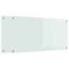 Crédence de cuisine 2 pcs Blanc 100 x 50 cm verre trempé 544987544987