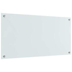 Crédence de cuisine 2 pcs Blanc 100 x 50 cm verre trempé 544987544987