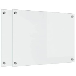 Crédence de cuisine 2 pcs Transparent 70 x 50 cm verre trempé 544993544993