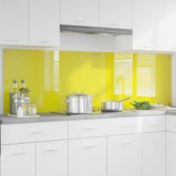 Crédence de cuisine 2 pcs Jaune 100 x 60 cm verre trempé 544994544994