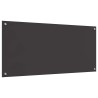 Crédence de cuisine 2 pcs Gris foncé 110 x 50 cm verre trempé 544995544995