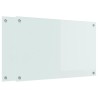 Crédence de cuisine 2 pcs Blanc 80 x 50 cm verre trempé 544997544997