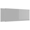 Crédence de cuisine 2 pcs Gris clair 120 x 50 cm verre trempé 545000545000