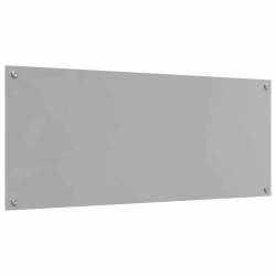 Crédence de cuisine 2 pcs Gris clair 120 x 50 cm verre trempé 545000545000