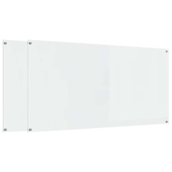 Crédence de cuisine 2 pcs Transparent 120 x 60 cm verre trempé 545002545002