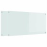 Crédence de cuisine 2 pcs Blanc 120 x 60 cm verre trempé 545004545004
