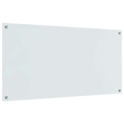 Crédence de cuisine 2 pcs Blanc 120 x 60 cm verre trempé 545004545004