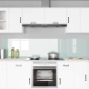 Crédence de cuisine 2 pcs Blanc 110 x 50 cm verre trempé 545006545006