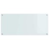 Crédence de cuisine 2 pcs Blanc 110 x 50 cm verre trempé 545006545006