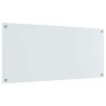 Crédence de cuisine 2 pcs Blanc 110 x 50 cm verre trempé 545006545006