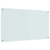 Crédence de cuisine 2 pcs Blanc 110 x 60 cm verre trempé 545007545007