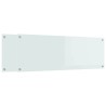 Crédence de cuisine 2 pcs Blanc 120 x 40 cm verre trempé 545009545009
