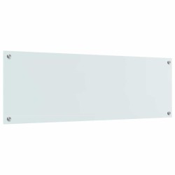 Crédence de cuisine 2 pcs Blanc 120 x 40 cm verre trempé 545009545009