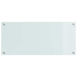 Crédence de cuisine 2 pcs Blanc 90 x 40 cm verre trempé 545010545010