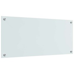 Crédence de cuisine 2 pcs Blanc 90 x 40 cm verre trempé 545010545010