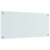 Crédence de cuisine 2 pcs Blanc 90 x 40 cm verre trempé 545010545010