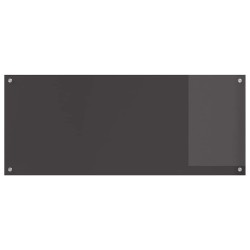 Crédence de cuisine 2 pcs Gris foncé 120 x 50 cm verre trempé 545011545011