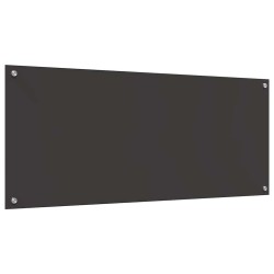 Crédence de cuisine 2 pcs Gris foncé 120 x 50 cm verre trempé 545011545011