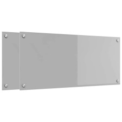 Crédence de cuisine 2 pcs Gris clair 90 x 40 cm verre trempé 545012545012