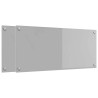 Crédence de cuisine 2 pcs Gris clair 90 x 40 cm verre trempé 545012545012