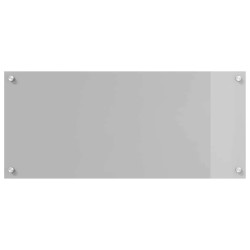 Crédence de cuisine 2 pcs Gris clair 90 x 40 cm verre trempé 545012545012