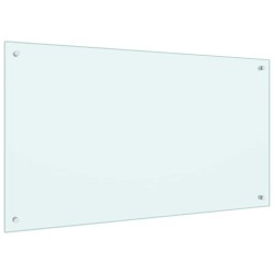 Crédence de cuisine 2 pcs Blanc 100 x 60 cm verre trempé 545017545017