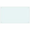 Crédence de cuisine 2 pcs Blanc 100 x 60 cm verre trempé 545017545017