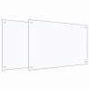 Crédence de cuisine 2 pcs Transparent 90 x 60 cm verre trempé 545020545020