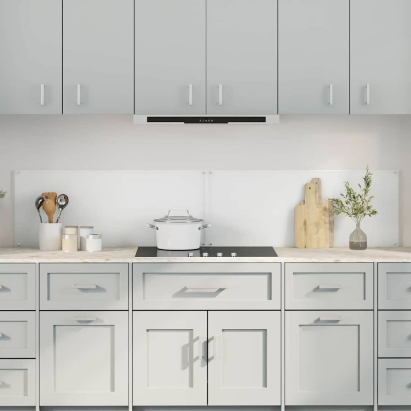 Crédence de cuisine 2 pcs Transparent 100 x 40 cm verre trempé 545021545021