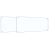 Crédence de cuisine 2 pcs Transparent 100 x 40 cm verre trempé 545021545021