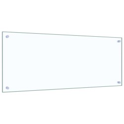 Crédence de cuisine 2 pcs Transparent 100 x 40 cm verre trempé 545021545021