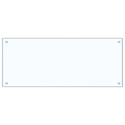 Crédence de cuisine 2 pcs Transparent 100 x 40 cm verre trempé 545021545021